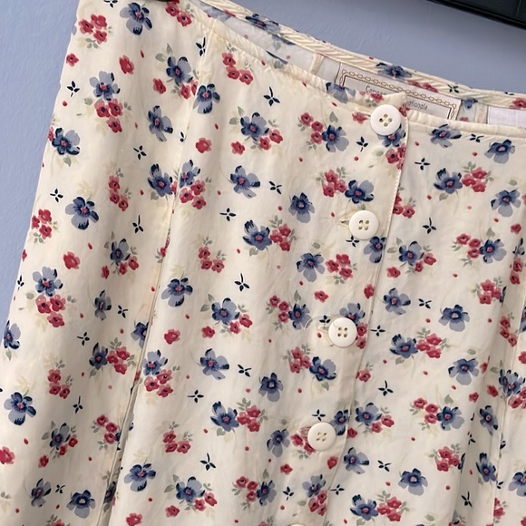 Vintage Express Yellow Floral Mini Skirt - Picture 2 of 7